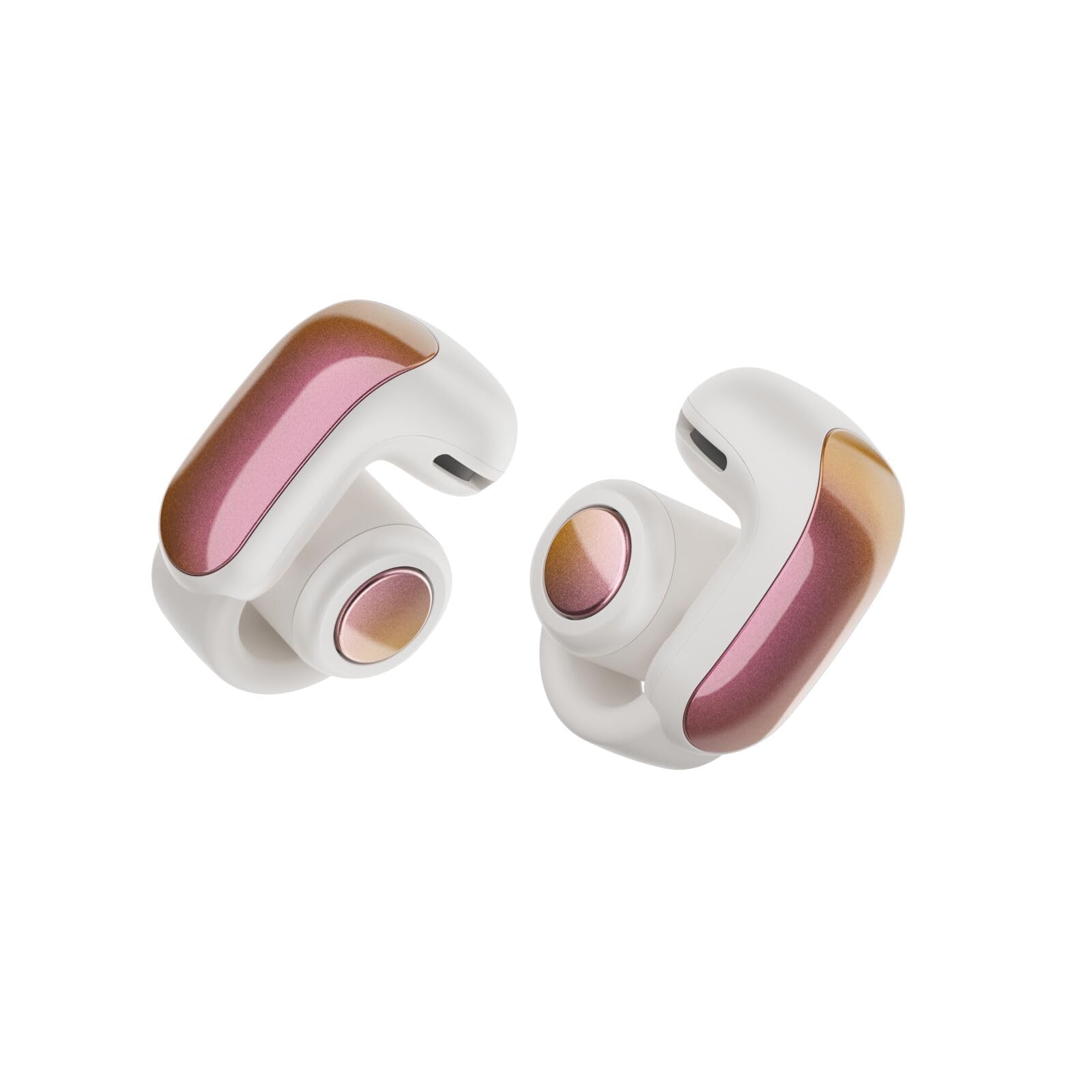 Bose Ultra Open Earbuds - Bluetooth Open Ear Earbuds with OpenAudio for Awareness, Clip-On Design for Comfort, Water Resistant, Up to 48 Hrs of Playtime, Sunset Iridescent - Limited Edition Color