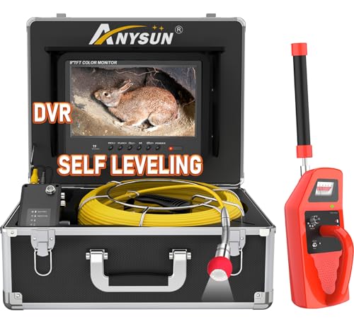 Anysun Self-Leveling Sewer Camera with