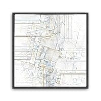 Framed Canvas Wall Art Leaves, Birds, Abstracts Canvas Prints Home Artwork Decoration for Living Room, Bedroom - 16x16 inches