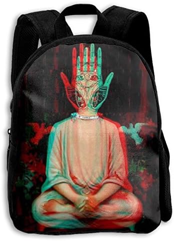 Piner Alien 3D Printing Width Zipper School Backpack Travel Rucksack Laptop Bag For Adult