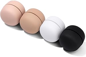 VSKIZ Strong Magnetic Hijab Pins, 4 Pack Multi-Use Pinless Hijab Magnet Pin, Colorful Magnet Pins Scarf Magnetic Pin No-Snag Brooch Clasp for Clothes Dress Scarves (Matte)