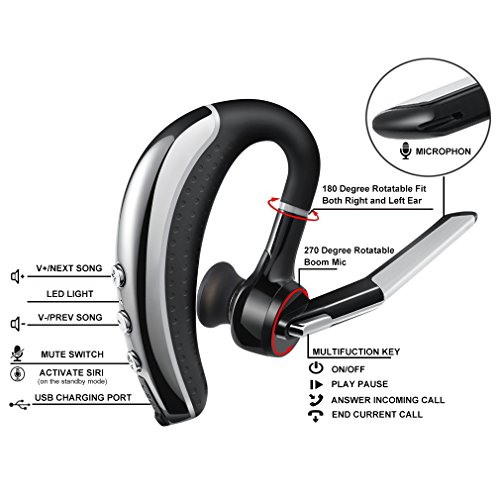 image for Bluetooth Headset,Coolbit V4.1 Wireless Business Earpiece Hand-Free No