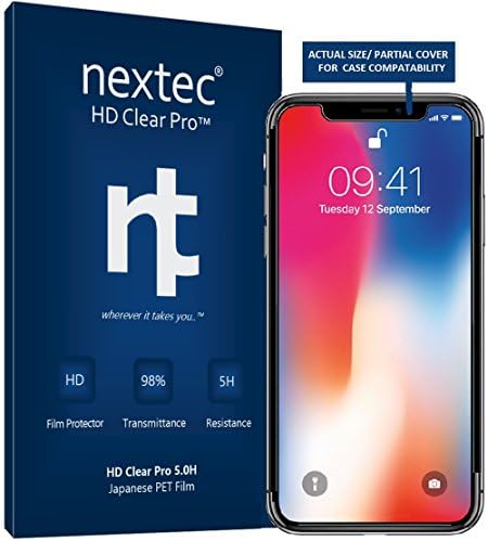 nextec iPhone Xs MAX Screen Protector Glass, (2 Pack) Apple iPhone Xs MAX Tempered Glass Screen Protector iPhone Xs MAX (HD Clear Pro 9.0H) 3D Touch/Case Compatible - Corning Gorilla Glass