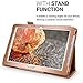 kwmobile Case for Acer Iconia One 10 (B3-A30) - Slim PU Leather Protective Tablet Cover with Stand Feature - Rose Gold
