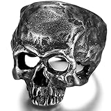 Stainless Steel Antique Retro Style Skull Death