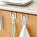 LtrottedJ 2Pcs Stainless Steel Lovers Shaped Hook Kitchen Hanger,Clothes Storage Rack Tool