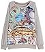 UGET Women's Long Sleeve My Neighbor Totoro Sweatshirt Pullover Shirt Tops (Gray, X-Large)