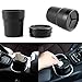 Mosuch Car Storage Holder for Pens Coins Cash Fits in Cup Holder 2 Pack Black