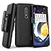 Encased OnePlus 6 Belt Clip Case (DuraClip) Slim Fit Holster Shell Combo w/Rubberized Grip (Smooth Black)