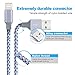 QIANXIANG Lightning Cable,Nylon USB Charging Syncing Cord Charger for iPhone X,8/8Plus,SE,6s,6Plus,6,7Plus, iPad/Mini,iPod 7,(4 Pack)(3FT 6FT 6FT 10FT)(Grey White)