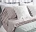 Queen's House Vintage Bedding Set Taupe Bed Sheet Sets 4-Piece King Size-Style D