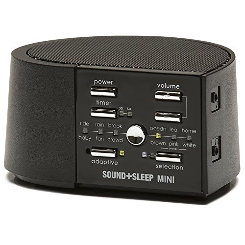 Sound+Sleep MINI High Fidelity Sleep Sound Machine with AC and Battery Power, Real Non-Looping Nature Sounds, Fan Sounds and White Noise