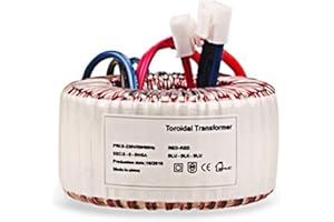 ATO 50VA Toroidal Transformer, Single Phase Stable Toroidal Transformer Amplifier,120V to 24V, Power Toroidal Transformers, for Electrical Control, Medical Equipment
