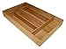 Simply Bamboo Mountain Woods Cream Felt 6 Compartment Premium Hardwood Kitchen Drawer Organizer with Dividers | Utensil and Cutlery Tray - 2.5