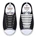 YISHU No Tie Shoelaces for Kids and Adults,Elastic Shoelaces for Sneakers,Lazy Tieless Silicone Rubber Sneakers Shoelaces,Waterproof/Durable,Easy to Install/Off(2 Pairs)