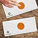 ChromaLabel 2 Inch Round Color Coded Stickers, Permanent Colored Circle Sticker for Arts and Crafts, Color Coding Label Sticky Dots - 500 Colored Stickers per Roll, Orange Label Sticker