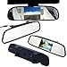4.3 inch LCD 16:9 TFT Screen Car Vehicle Rearview Mirror Monitor DVD/VCR/Car Reverse Camera(DC 12V / PAL/NTSC / 2 Ways Video Inputs)