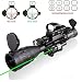 4-16x50AO Rifle Scope Combo Dual Illuminated with Green Laser sight 4 Holographic Reticle Red/Green Dot for Weaver/Rail Mount primary