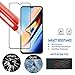[2-Pack] Pulen OnePlus 6T Screen Protector 2018,Full Screen Coverage Anti-Scratch Less Fingerprints Easy Installation 9H Tempered Glass Film for OnePlus 6T(Black) (Black, Glass)