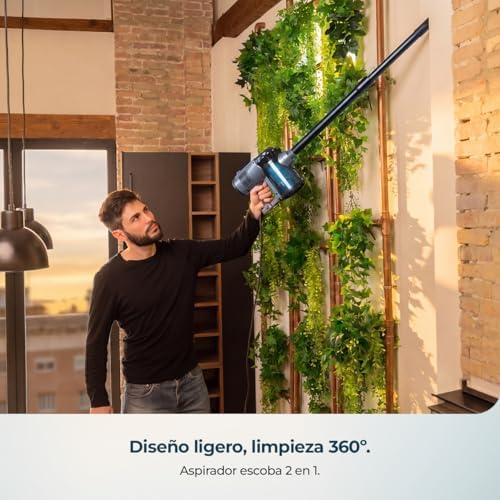 Aspiradora Escoba con Cable Conga Thunderbrush 560 Neo. 600 W, 2 en 1, Tecnología ciclónica, Filtro de Alta eficiencia, Radio de acción 6 Metros, Incluye 2 Accesorios, Cable 4,5 m — foto 2 de 8