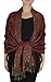 Peach Couture Elegant Double Layer Reversible Paisley Pashmina Shawl Wrap Scarf