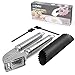 U.RProchef Stainless Steel Garlic Press - Set of Heavy Duty Crusher and Silicon Roller for Peeling Clove Skin. Free Cleaning Brushes