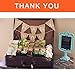 ThxToms [15 Pcs] Burlap Banner, DIY Party Decor for Birthday, Wedding, Baby Shower and Graduation, 14ft