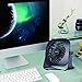 Desk Personal Fan USB Table Portable Fan(2 Speed, 4 Inch,Quietness)(Black)