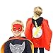 Justice League Superhero Cape and Mask Costumes Set - Matching 295 Reward Stickers