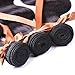 Allrun Hair Body Wave Bundles with Closure(20 22 24+20 Closure)100% Brazilian Unprocessed Human Hair Body Weave Bundles with Free Part Lace Closure Natural Black Color 7A