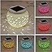 Ceramic Solar Light,SOLMORE LED Solar Ceramic Table Lights,Garden Lights,Filigree Lights,Solar Outdoor Lights Waterproof for Party Home Yard Patio Outdoor Indoor Decoration Night Lamp Color Changing