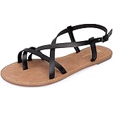 Women's Gladiator Flat Sandals Fisherman Strappy Sandals Ankle Strap Sandals