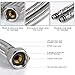 HOMEIDEAS 24-Inch Faucet Connector 3/8