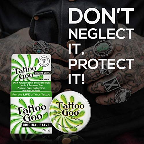 Tattoo Goo Tattoo Balm The Original Aftercare Salve 3/4 Ounce Tin