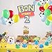 TICIAGA 7pcs Toy Inspired Story Honeycomb Centerpieces, Table Topper for Birthday Party Decor, Double Sided Cake Topper, Photo Booth Props, Toy 4th Kids Party Favor Supplies Mix of Fork, Ducky, Bunny