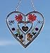 KY&BOSAM Sun-Catcher Grandma Gifts Grandma Heart Glass Wind Chimes for Outside Really Flower Colorful Heart Suncatchers Outdoor Sun-Catcher for Garden Windows Indoor Home Trees Patio Yard Porch Decor