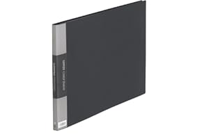 King Jim Clear File Color Base A3 20 Pockets, Black, 150C Black