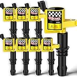 Bravex 8 Pack Straight Boot Ignition Coils 15% More