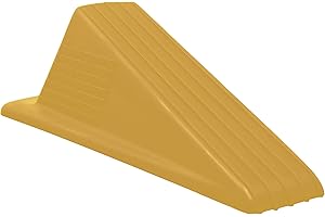 Shepherd Hardware Available 3763 Heavy Duty Jumbo Rubber Door Wedge, Yellow, 3-1/2"