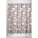iDesign Fabric Daizy Shower Curtain for Master, Guest, Kids', College Dorm Bathroom, 72