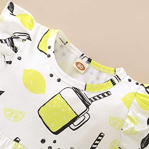 Baby Girl Summer Outfits Set Short Sleeve T-Shirt Tops Denim Shorts Set 2pcs Infant Girl Clothes 12-18 Months - Thumbnail 3