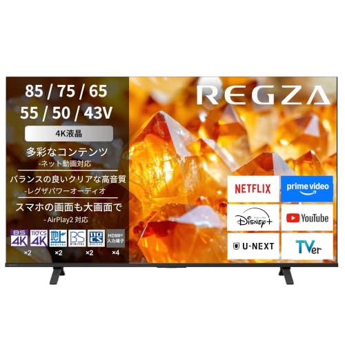 REGZA レグザ 75V型 4K液晶テレビ 75E350S