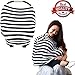 Car Seat Canopy Breastfeeding Cover Nursing Covers Scarf - 5 in 1 Shopping Cart, Stroller, High Chair Covers for Boy Girl in Summer Winter - With FREE E-Book