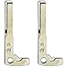 qualitykeylessplus Two Insert Replacements for Mercedes Benz Prox Remote Fob Uncut Blade with Free KEYTAG