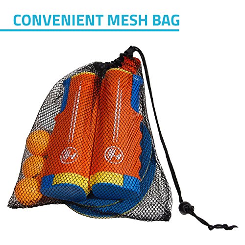 Harvil Portable and Retractable Table Tennis Net Set to-Go with Free Balls, Rackets, and Mesh Bag