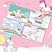 Valentines Day Cards for Kids Fairy Unicorns with Charm Glow in the Dark Horse Rainbow Keepsakes Super School Valentine's Pack 28 Cards with Envelopes,Childrens/Students Party Supplies