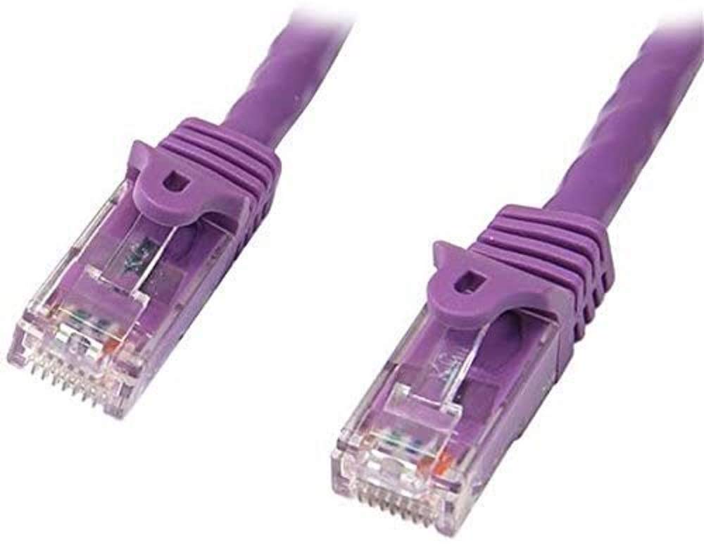 StarTech.com 45PAT10MPL 10 m Purple Cat5e Patch Cable with Snagless RJ45 Connectors, Long Ethernet Cable, 10 m Cat 5e UTP Cable
