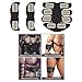 MuscleT Abs Stimulator Muscle Toner Trainer EMS Abdominal Trainer Ultimate Ab Stimulator for Abdominal Work Out Abs Power Fitness Abs Training Gear Flex Belt Workout Equipment Portable (Red)
