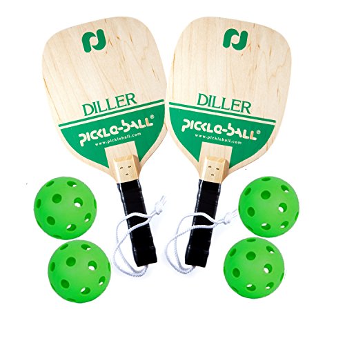 Diller Pickleball Bundle ( Set Includes 2 Paddles & 4 Balls )