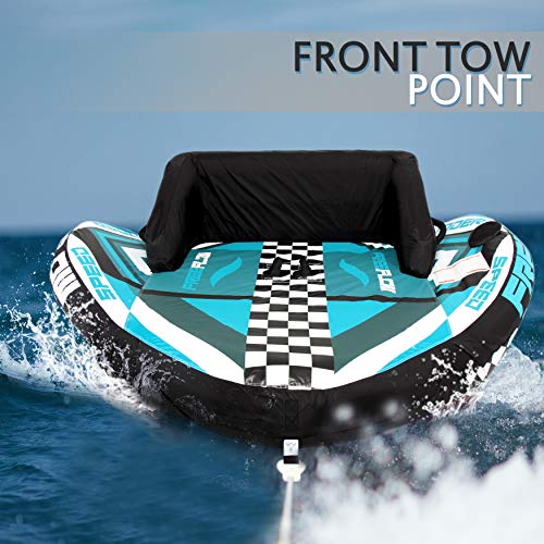 HeavyDuty Inflatable Towable Booster Tube Two Person Water Tube